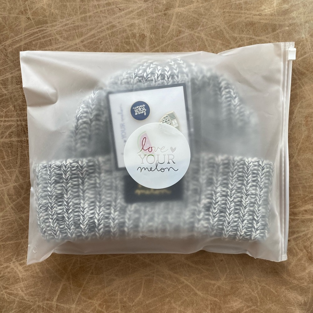 Love Your Melon Black Speckled Gold Foil Beanie - Picture 7 of 7